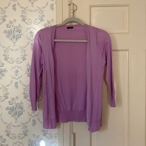 Size small J Crew purple light weight button up sweater
